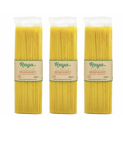 Organik Spagetti 500 Gr - 3'lü Paket