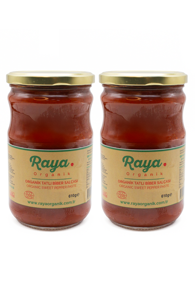 Organik Tatlı Biber Salçası 2'li Set (610 gr * 2)