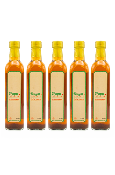 Organik Üzüm Sirkesi 500 ml 5'li Set (5 x 500)