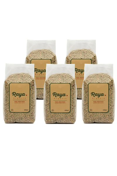 Organik Yeşil Mercimek – 1 kg (5 Adet Paket)