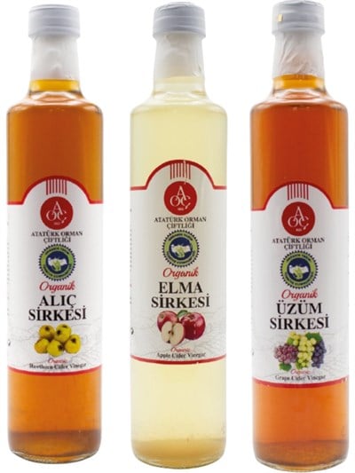 Sirke Seti – Elma, Üzüm, Alıç 3'lü (3 x 500 ml)
