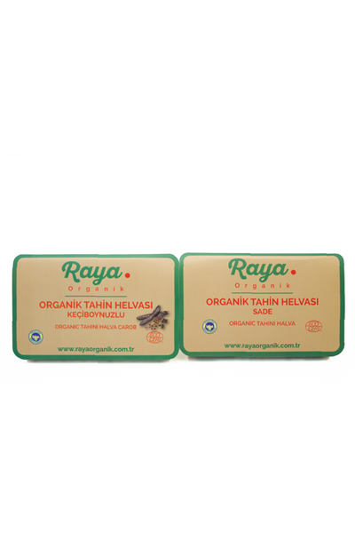 Tahin Helvası 2'li Set 200 gr x2 – Sade ve Keçiboynuzlu