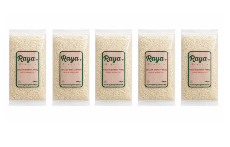 Organik Basmati Pirinç 5'li Set (5 x 1000 gr Toplam 5 kg)