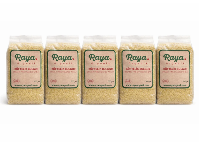 Organik Köftelik Bulgur 5'li Set (5 x 500 gr Toplam 2,5 kg)