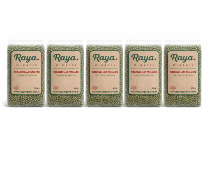 Organik Maş Fasulyesi 5'li Set (5 x 500 gr Toplam 2,5 kg)