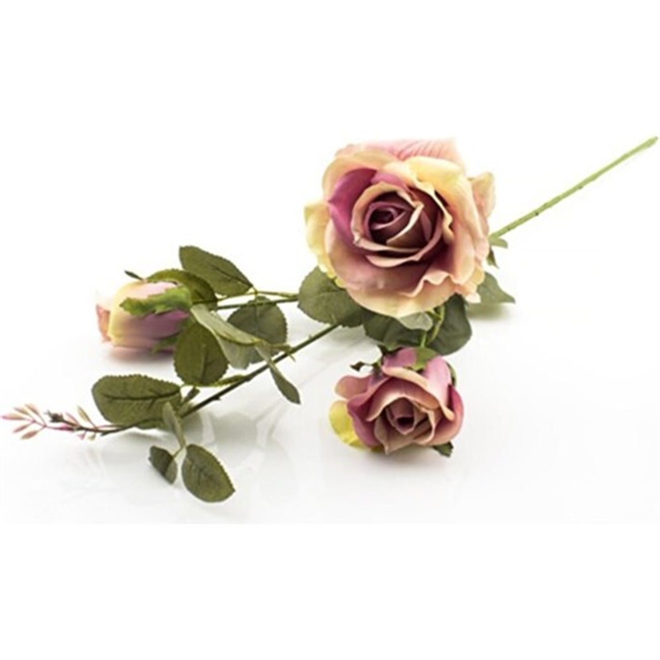 3'lü Gül Pembe 65cm