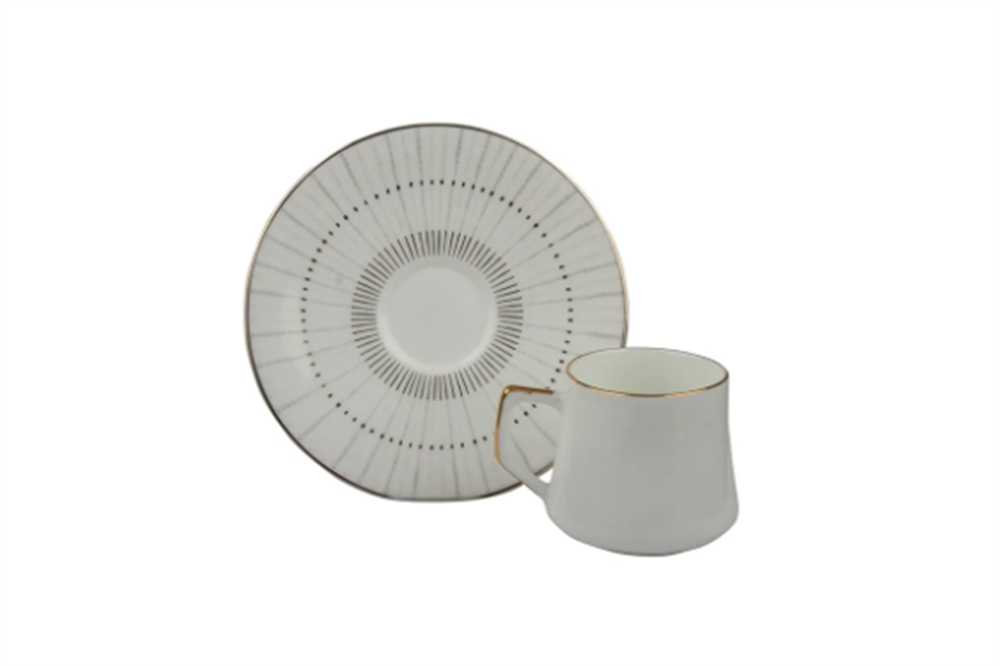 Evaliza Direction Lines 6 Kişilik Kahve Fincan Takımı