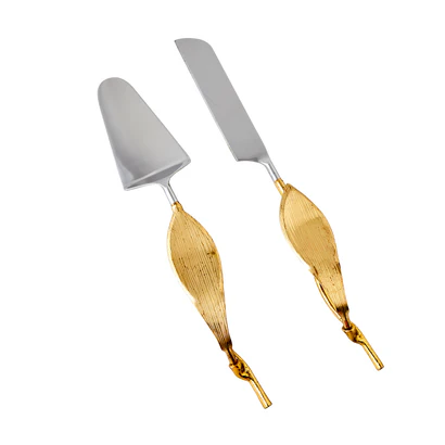 LEAF PASTA SERVİS SETİ 33 X5 CM, SILVER