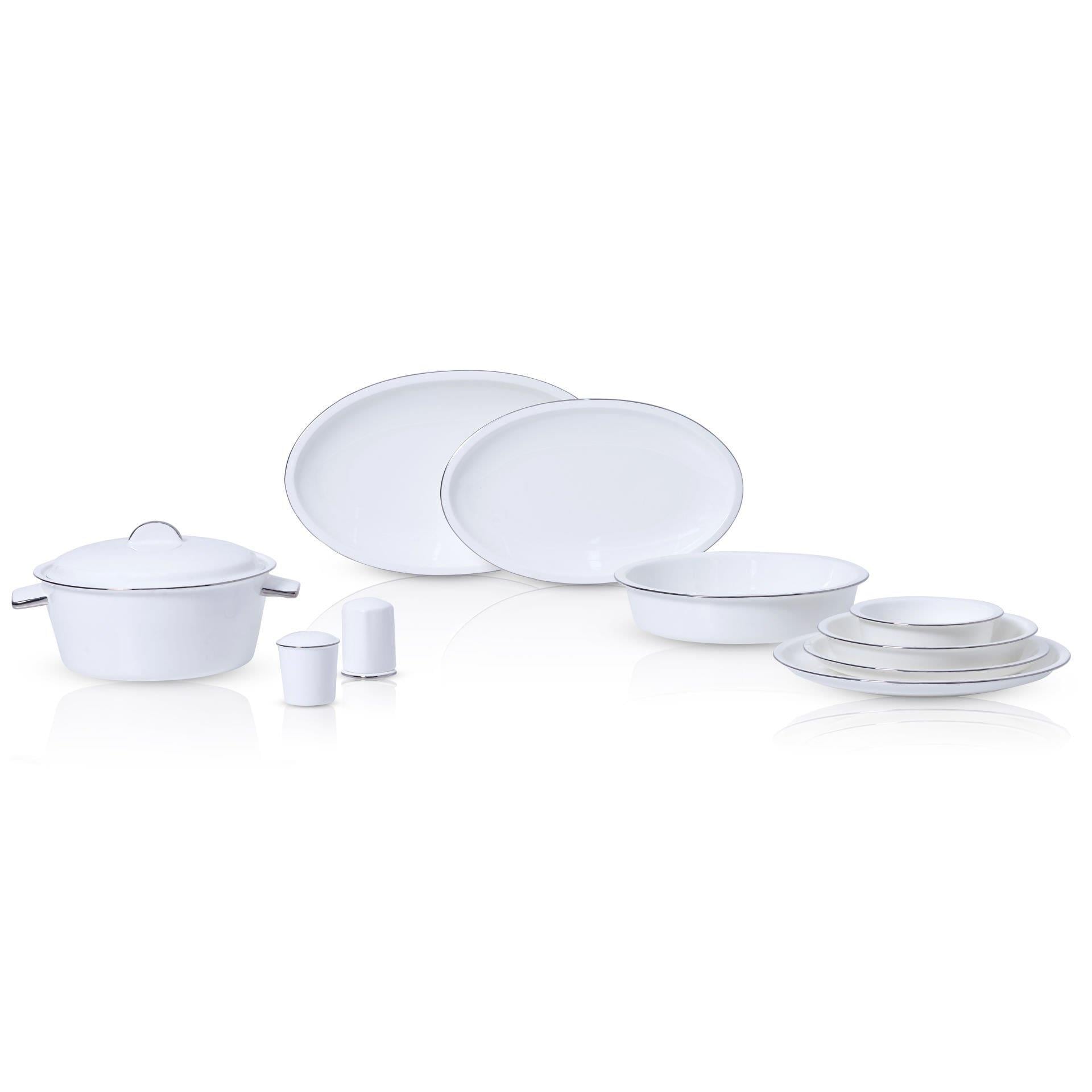 Wanelli Avalon Platin 60 Parça Yemek Takımı