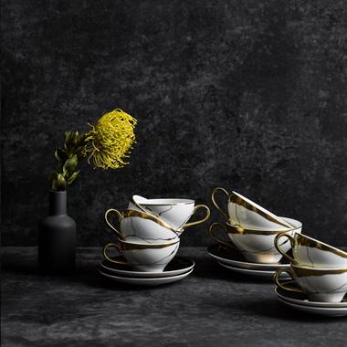 Jumbo Marble 2'li Çay Fincan Takımı