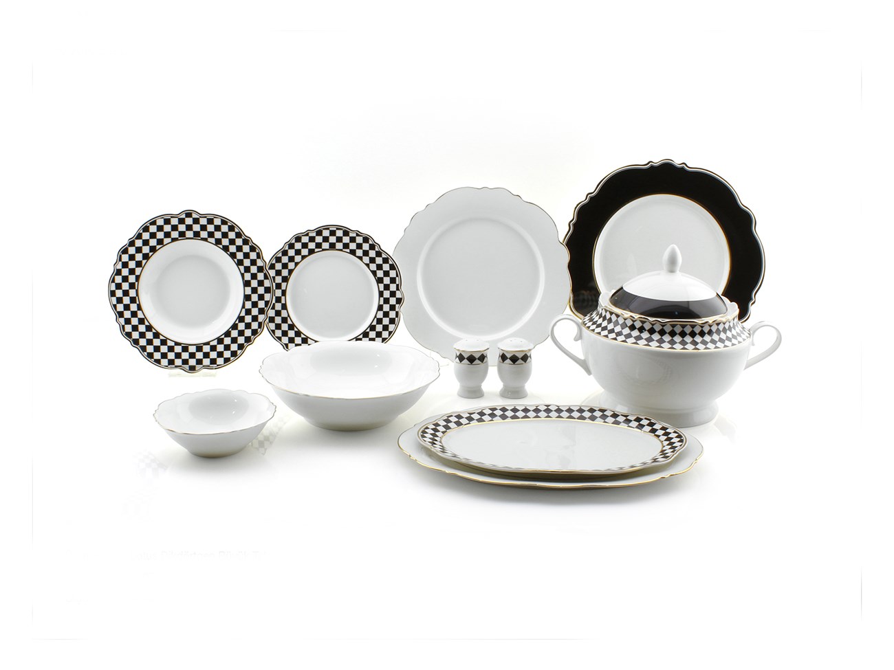 Dama 70 Parça Gold Yemek Takımı