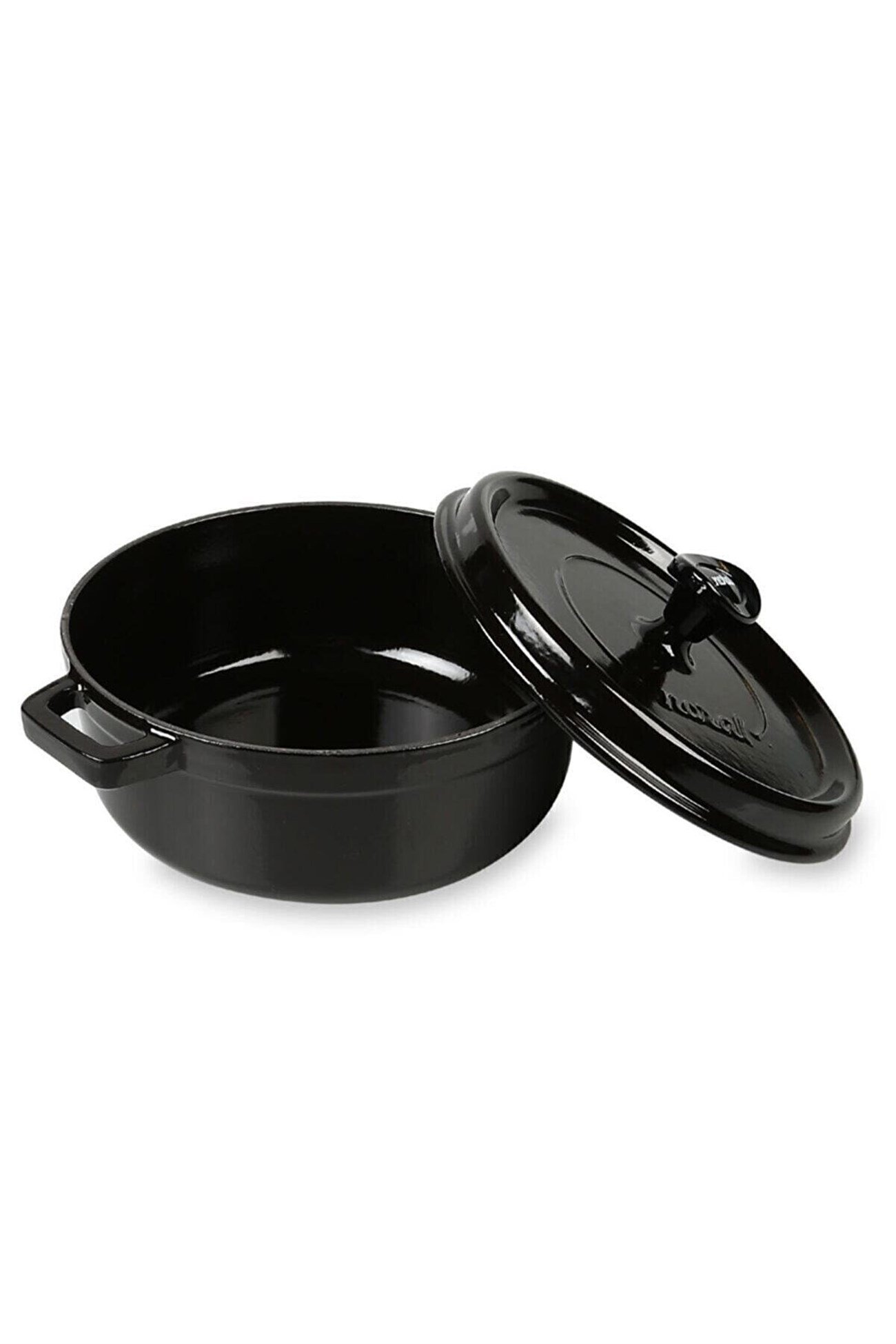 Demir Döküm Tencere Siyah 24 Cm