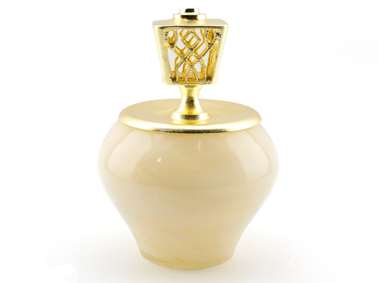 Hermes Gold 20 Cm Kapaklı Küp