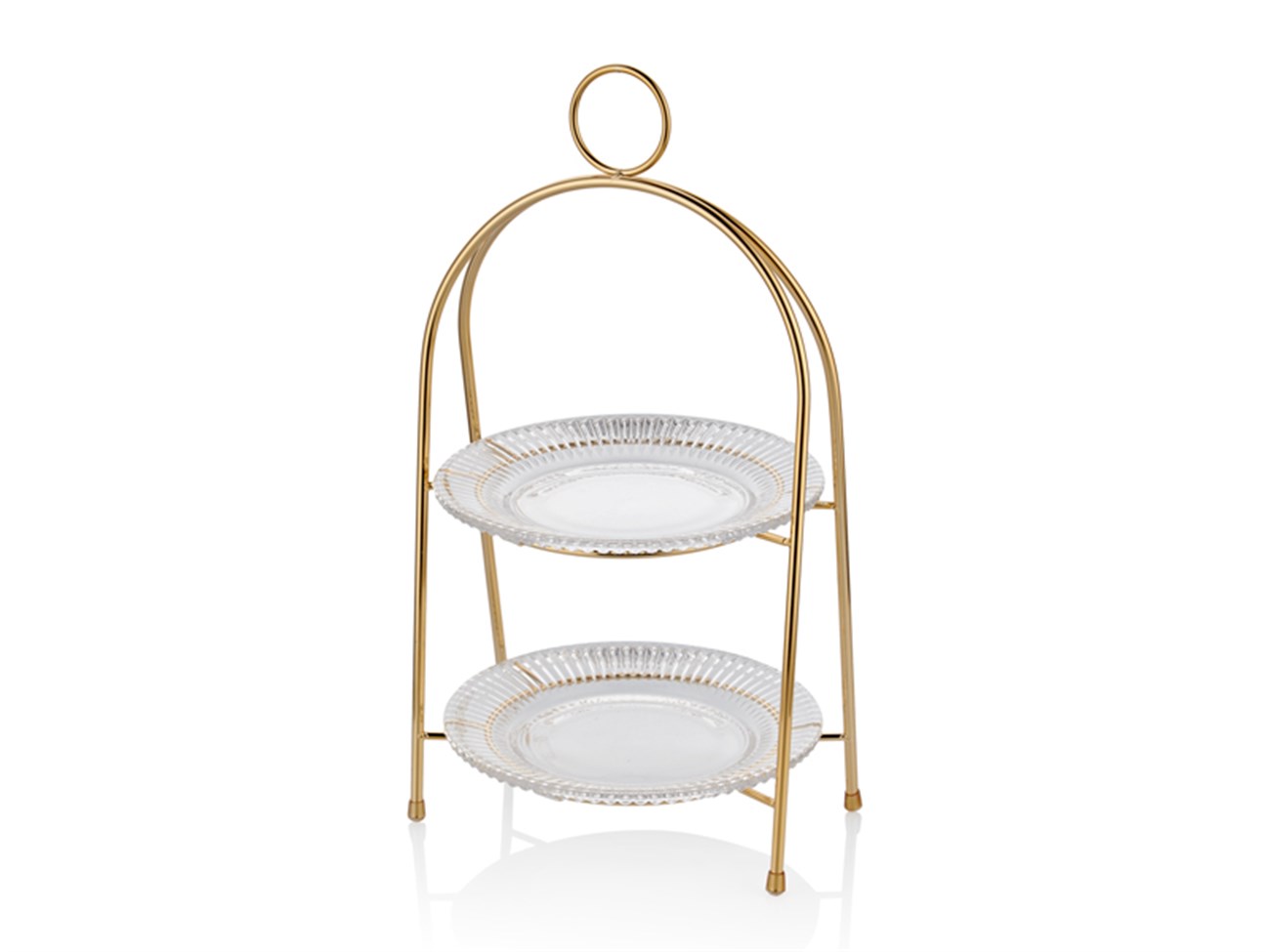 İsabel Çift Katlı Gold Stand