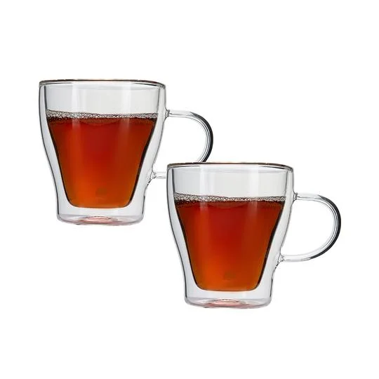 Jumbo Glory Double Wall Çift Cidarlı Kulplu Bardak 150 ml 2'li