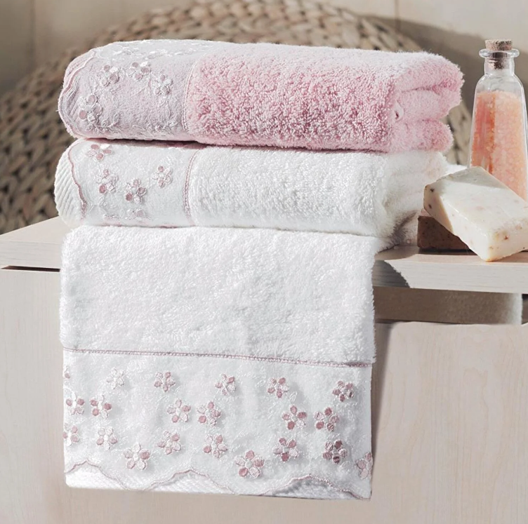 Maxstyle Bambu Havlu Pudra Gipür