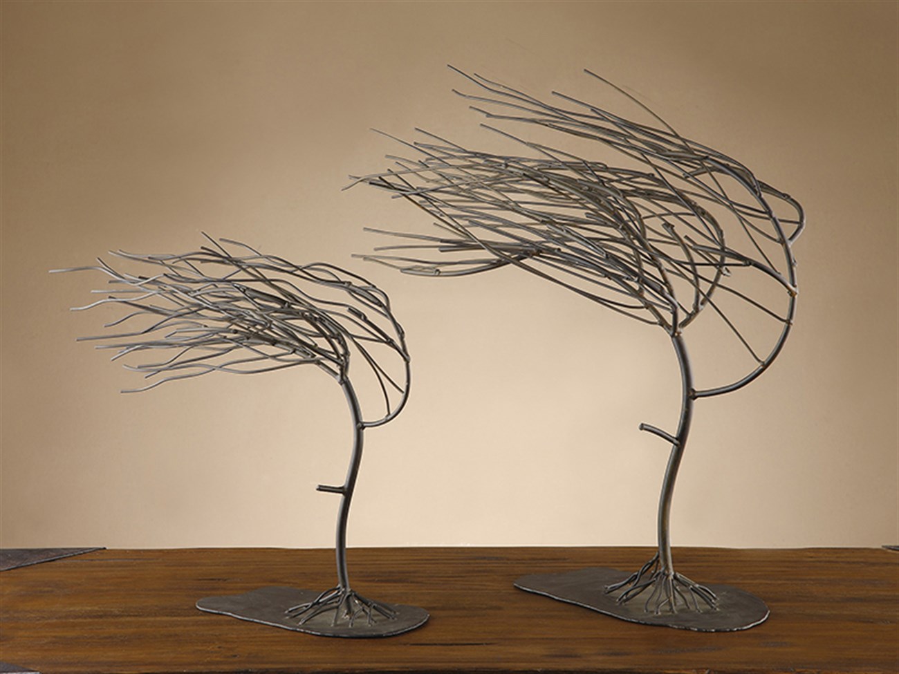 Wındy Woods Tree Sculptures 2 Lİ Set 13x45 cm