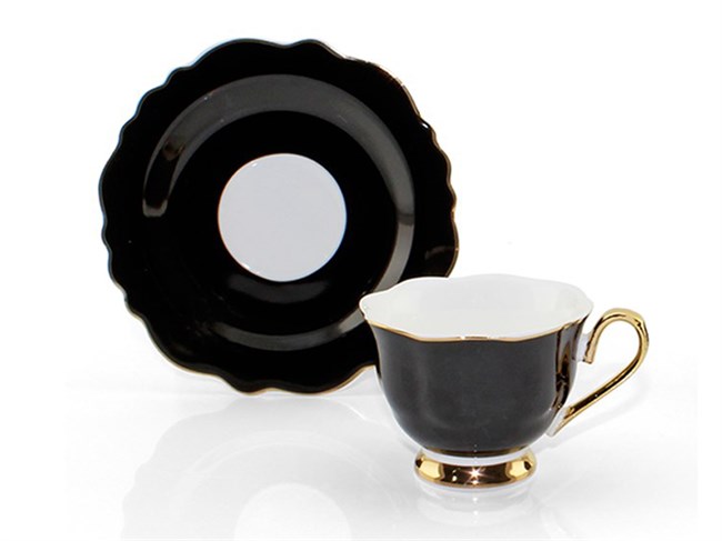 Zara 6'lı Siyah Kahve Fincan Takımı Zaraif