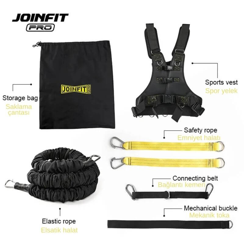 JOINFIT Pro Body Power Bungee Cord 355 Cm Öne Çıkan Özellikleri