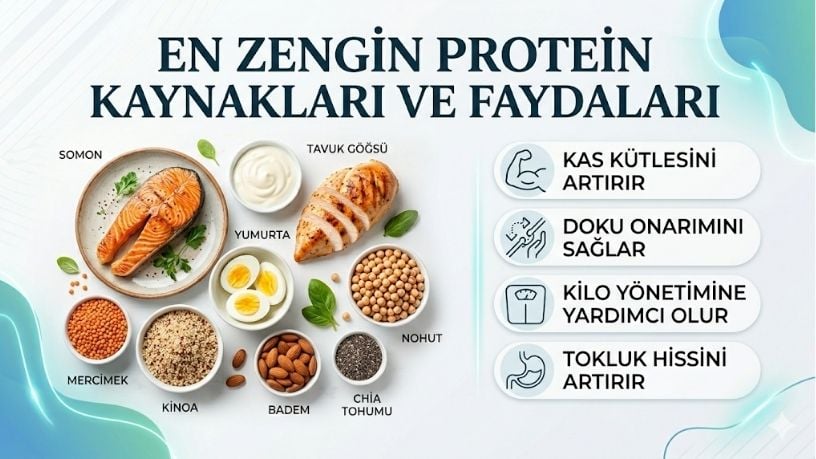 En Zengin Protein Kaynakları ve Faydaları