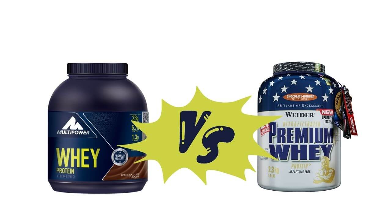 Weider Premium Whey mi Multipower Pure Whey mi