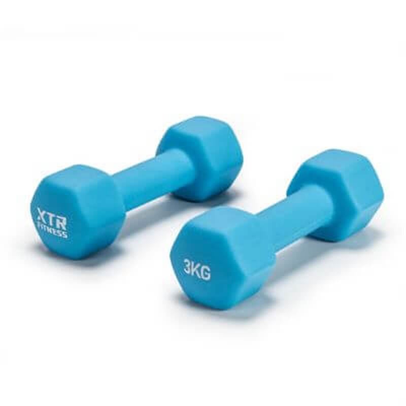 Dambıl ve Ağırlık Setleri  XTR Fitness Vinyl Neoprene Dambıl 3 Kg X 2 Adet