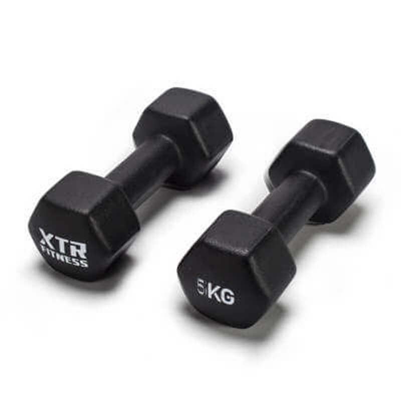 Dambıl ve Ağırlık Setleri  XTR Fitness Vinyl Neoprene Dambıl 5 Kg X 2 Adet