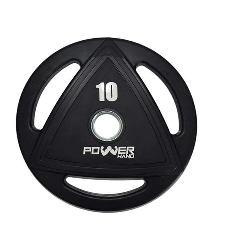 Dumbell ve Ağırlık Plakası AKS.POWERHAND011 PowerHand Powerhand Profesyonel Kauçuk Kaplı Olimpik Plaka 10 Kg