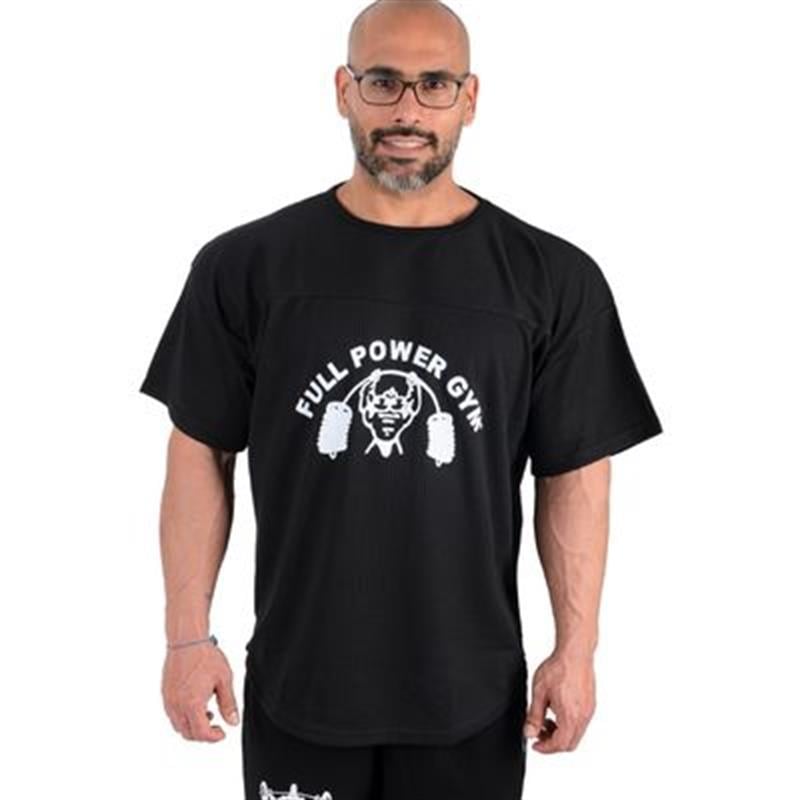 Full Power Gym Ragtop  Tişört Siyah Siyah Çizgili