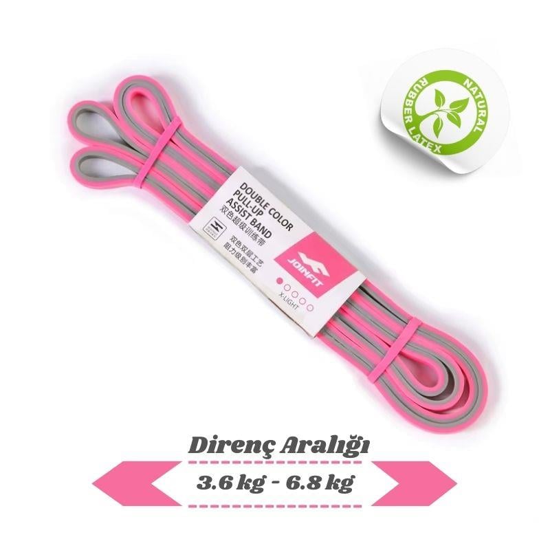 JOINFIT Direnç Lastiği ve Egzersiz Bandı Pembe XX-Light