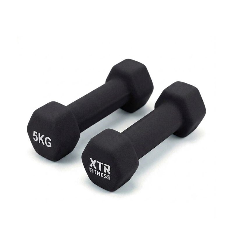 XTR Fitness Vinyl Neoprene Dambıl 5 Kg X 2 Adet