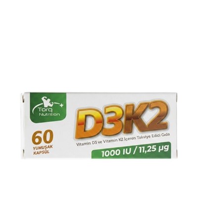 D3K2 (1000 IU / 11,25 mcg) 60 Yumuşak Kapsül