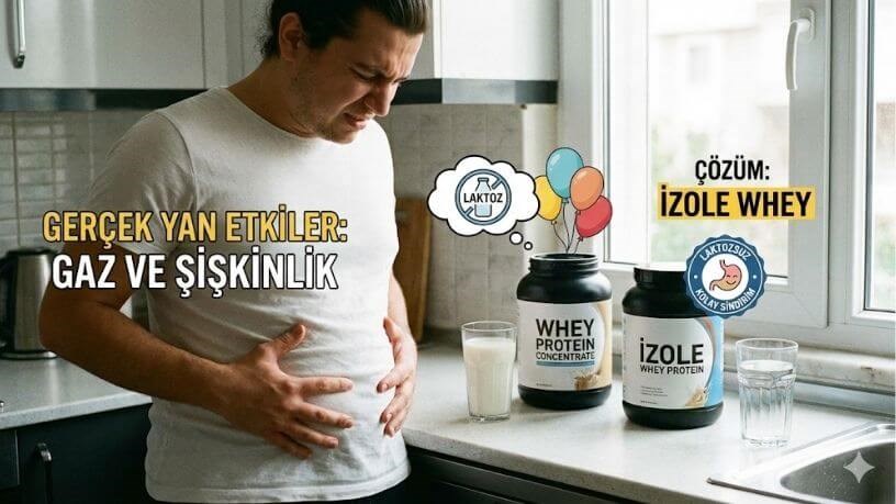 Protein Tozunun Gerçek Yan Etkisi: Laktoz ve Şişkinlik
