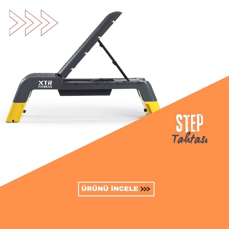Evde step aerobik için yüksekliği ayarlanabilir step tahtası