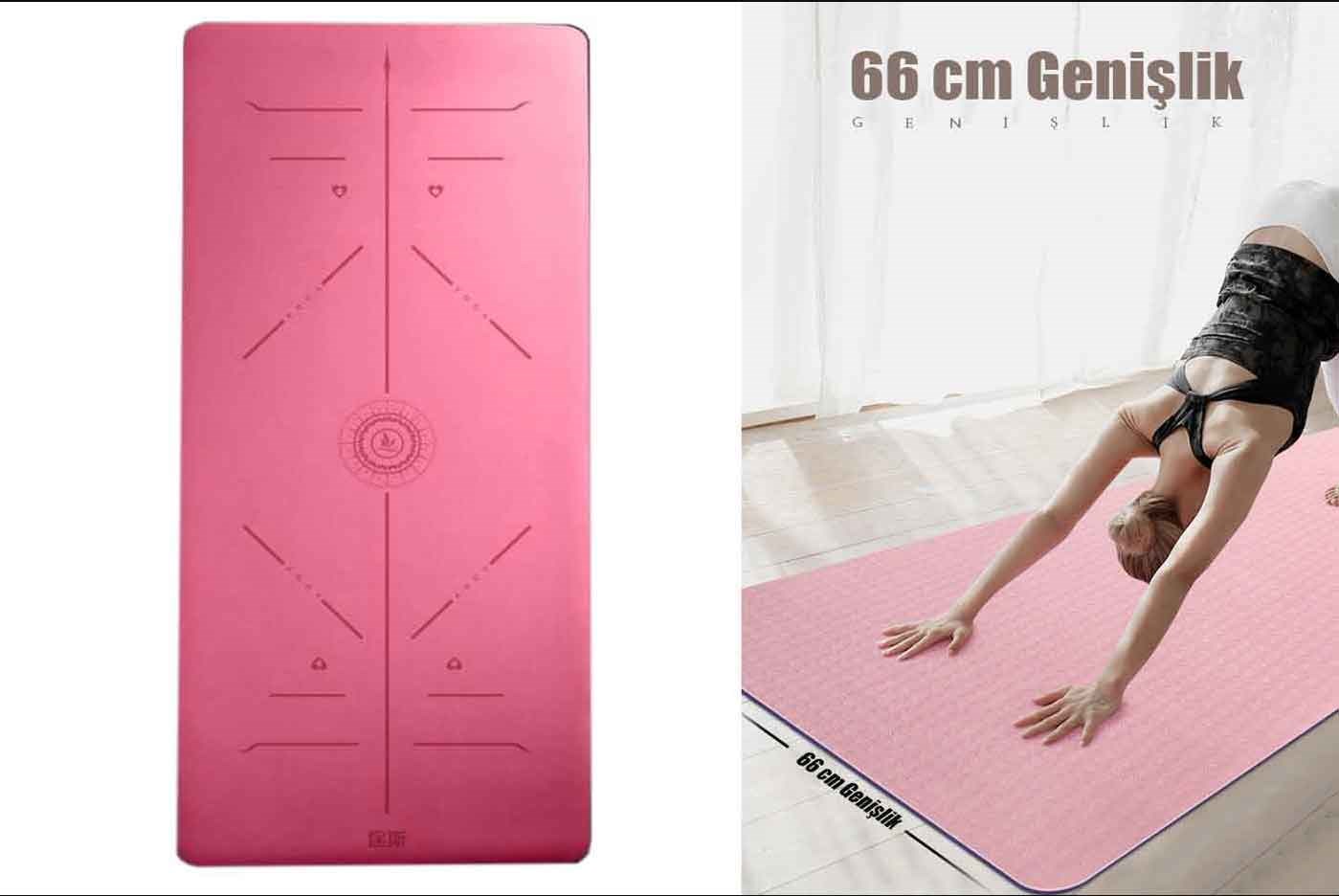 Tusi Yoga Matı ve Pilates Minderi Pembe 5 mm