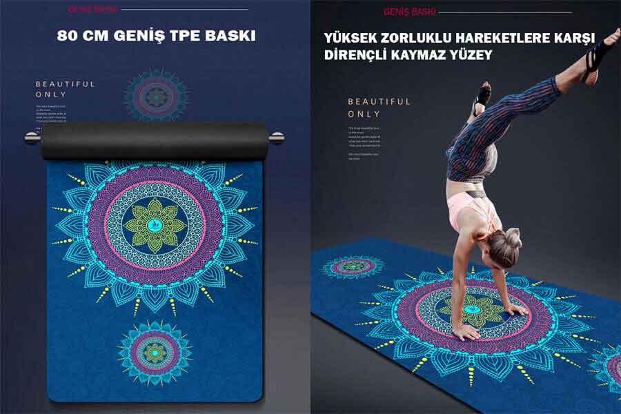Tusi Yoga Matı ve Pilates Minderi Aşk Barış