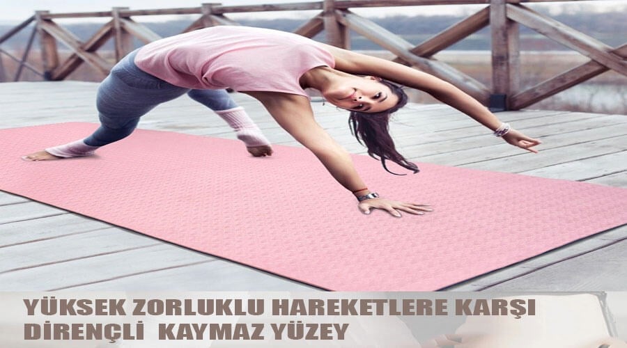 Tusi Yoga Matı ve Pilates Minderi Çift Renk Tpe Açık