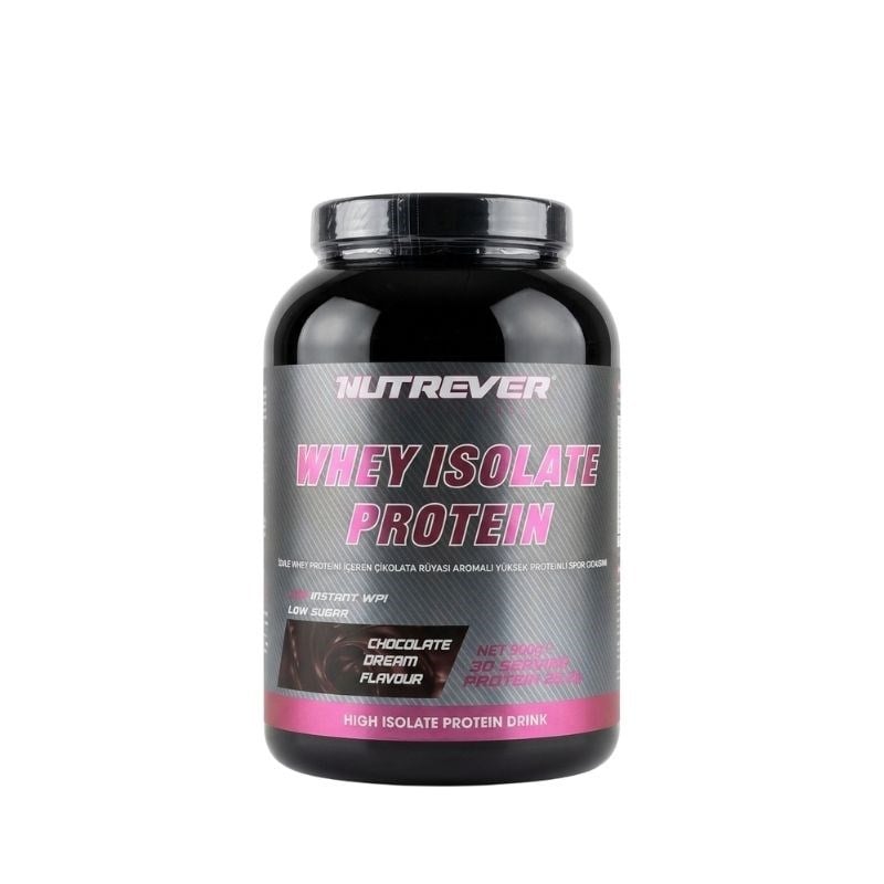 Nutrever Whey Isolate Protein Tozu 900 Gr çikolata aromalı izole protein