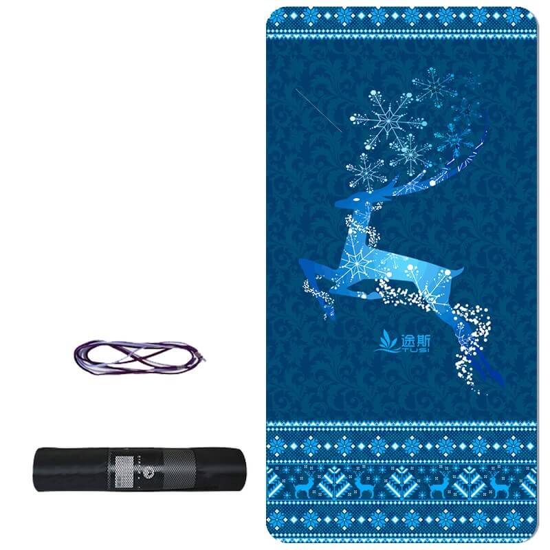Pilates ve Yoga Minderi AKS.TUSI016 Tusi Tusi Yoga Mat Geyik Desen 183cmX0.8cmX80cm