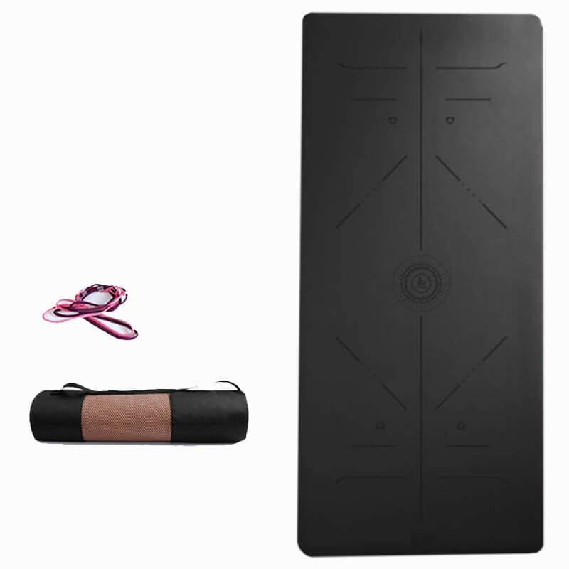 Pilates ve Yoga Minderi AKS.TUSI031 Tusi Tusi Yoga Matı ve Pilates Minderi Siyah 183cmX0.6cmX66cm