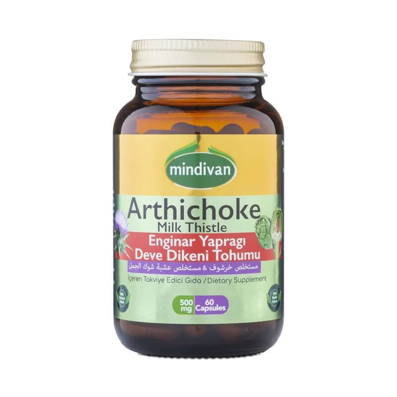 Vitamin Ve Mineraller  Mindivan Arhichoke+ Milk Thistle 60 Kapsül