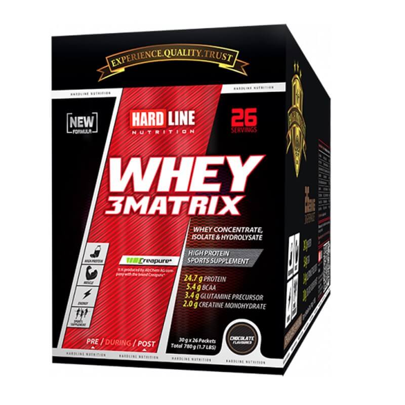 Hardline Whey 3Matrix Protein 3 aroma x 26 Paket 2340 Gr