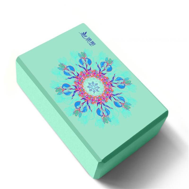 Yoga Blokları AKS.TUSI007 Tusi Tusi Yoga Blok Desenli Yeşil 23cmX7.5cmX15cm