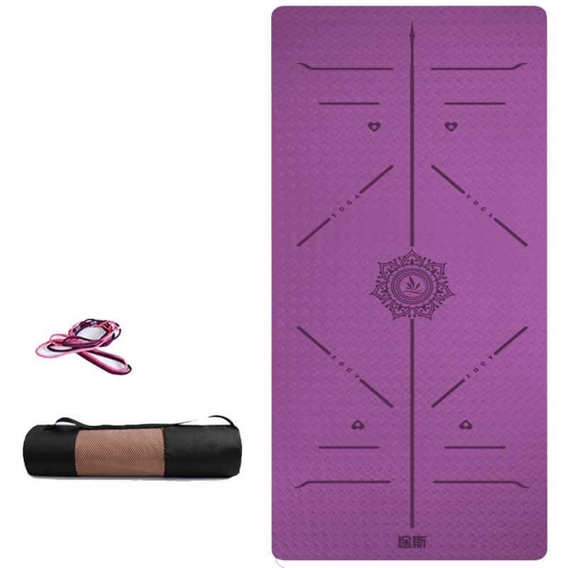 Tusi Yoga Matı ve Pilates Minderi Mor Tpe