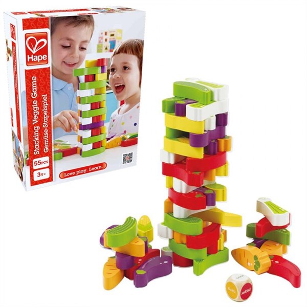 Hape Oyun Kulesi Bloklar-Sebzeler-55 Parça