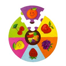 Yuvarlak Puzzle - Meyveler