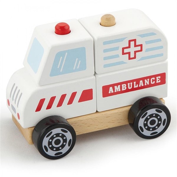 Vigatoys Ahşap Ambulans Arabası-13x10x8cm