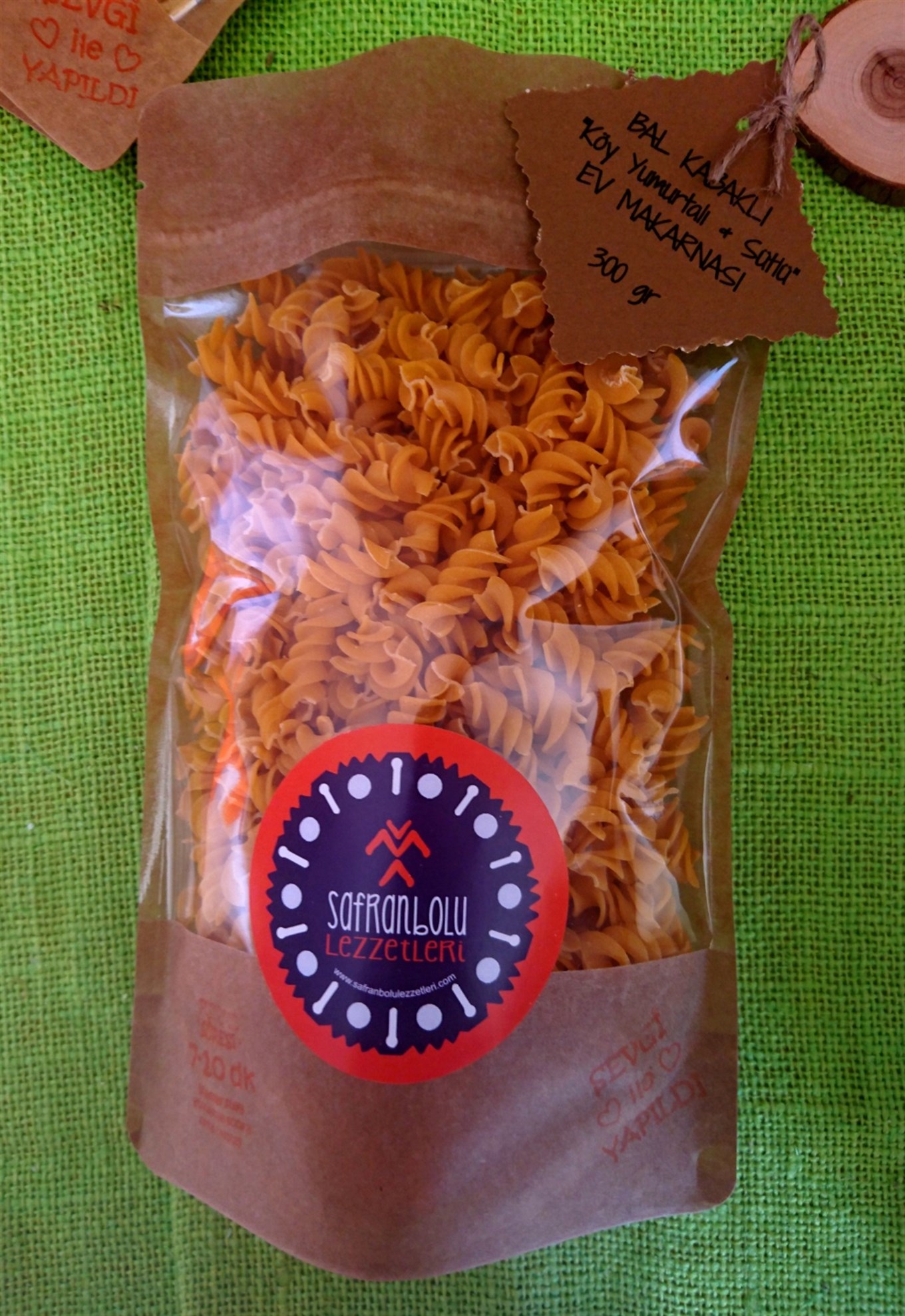 Bal Kabaklı Ev Yapımı Burgu Makarna 250 g
