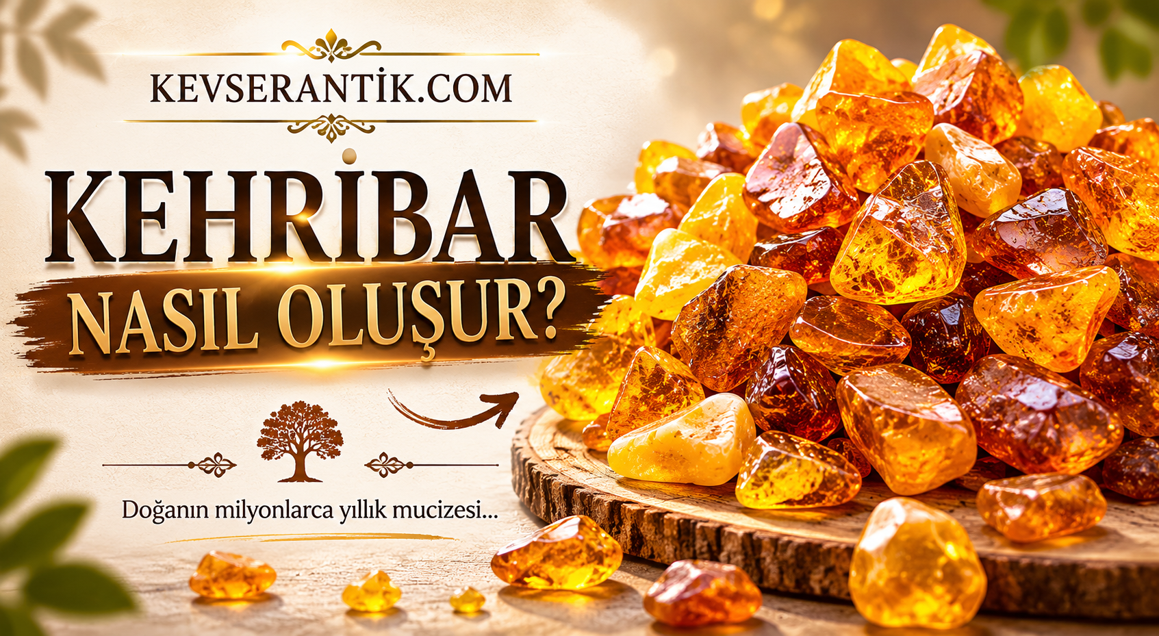 Kehribar Nasıl Oluşur? Milyonlarca Yıllık Doğal Bir Mucizenin Hikayesi