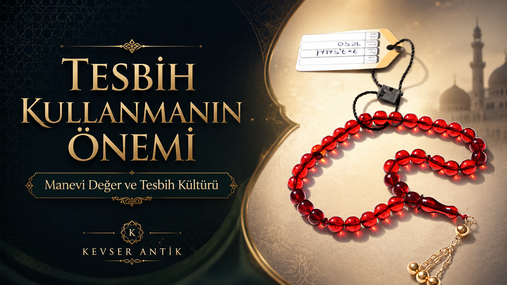 Tesbih Kullanmanın Önemi - Manevi değer, zikir ve Türk İslam tesbih kültürü - KevserAntik.com